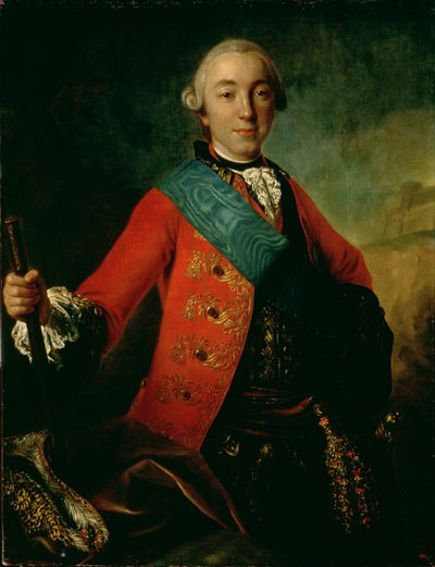 Portret van Petr Fedorovich door Fedor Stepanovich Rokotov